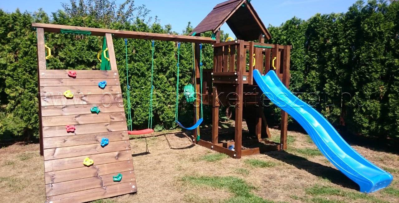 jungle gym torony 1 csuszda 2 hinta maszofal